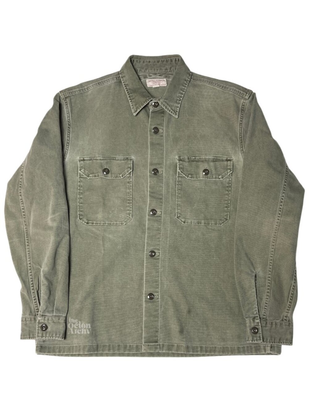 Size L Wallace & Barnes Shirt-jacket 'Duck Canvas-Olive Green' AI879 Pre-Owned